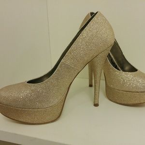 Gold Sparkly Heels